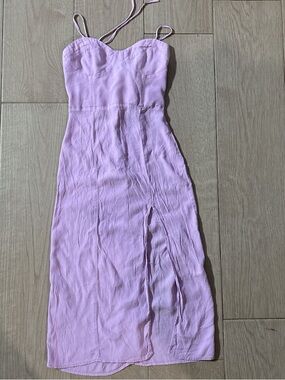 Forever 21 Lilac Spaghetti-Strap Midi Dress